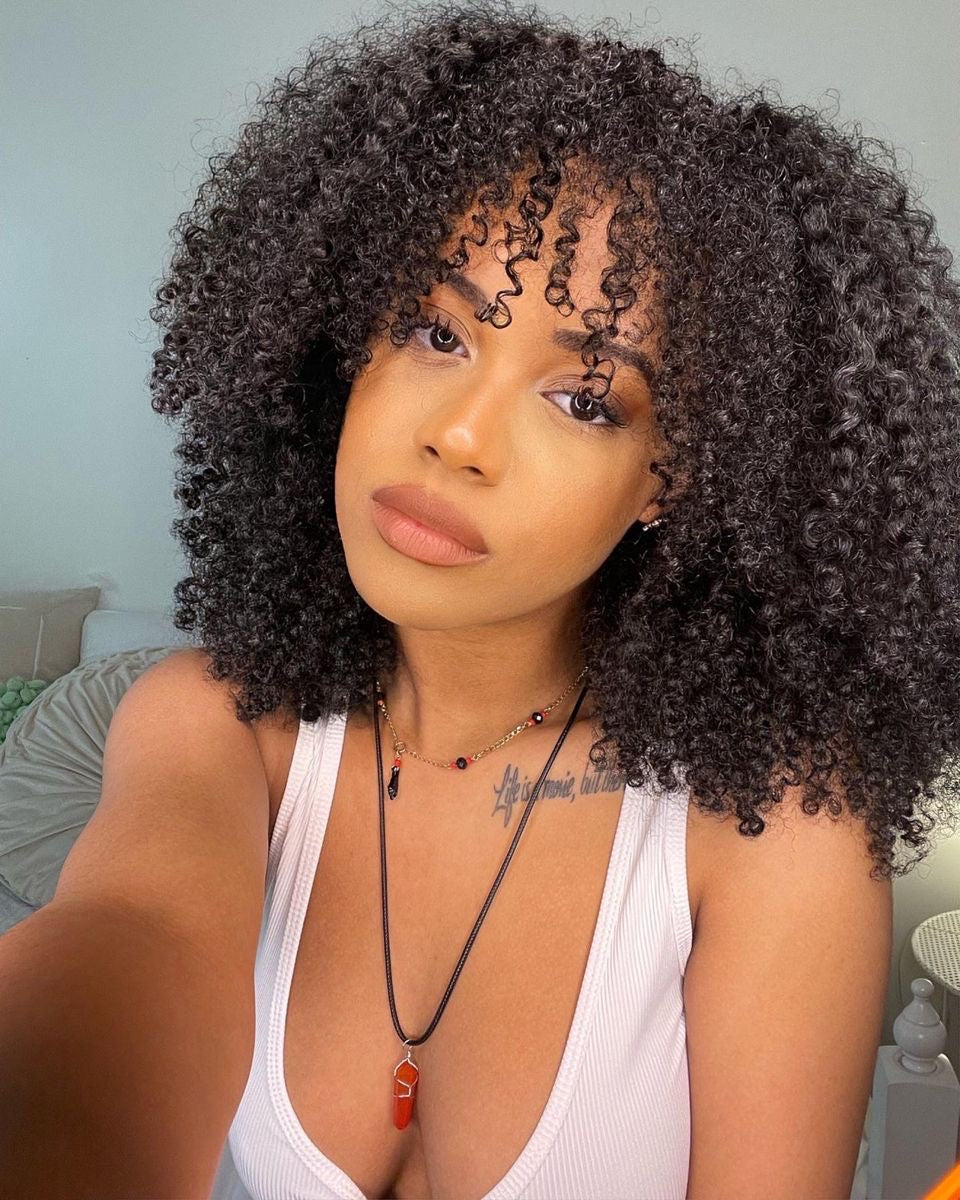 4x4 closure Jerry curly wig