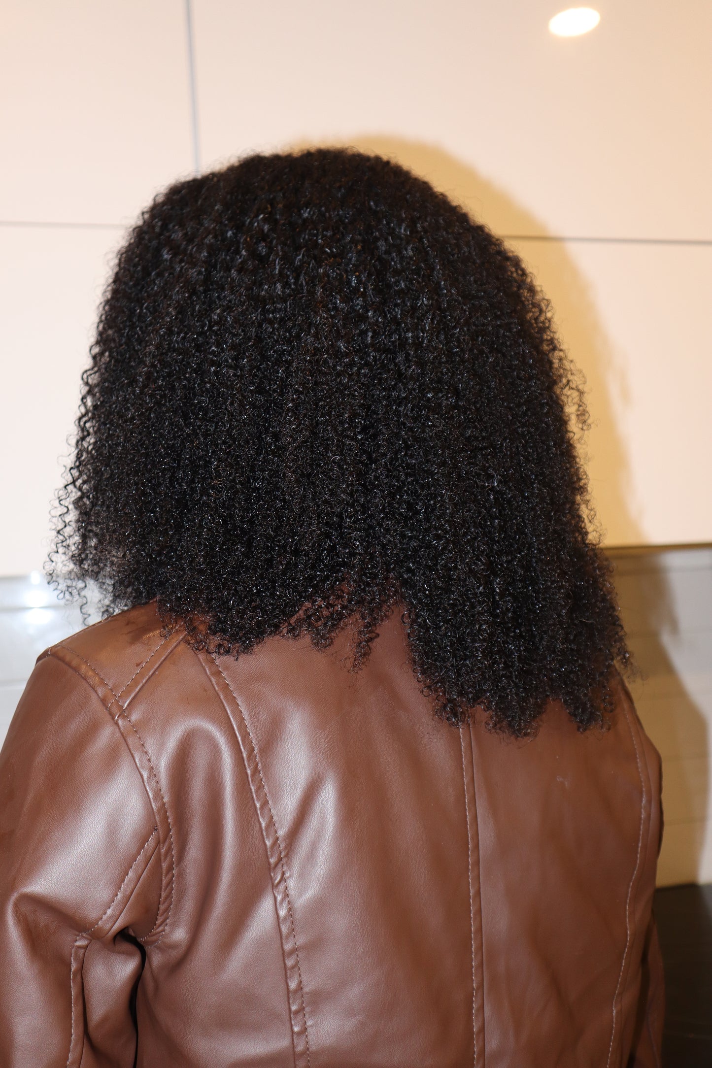 100% human hair / curly part wig