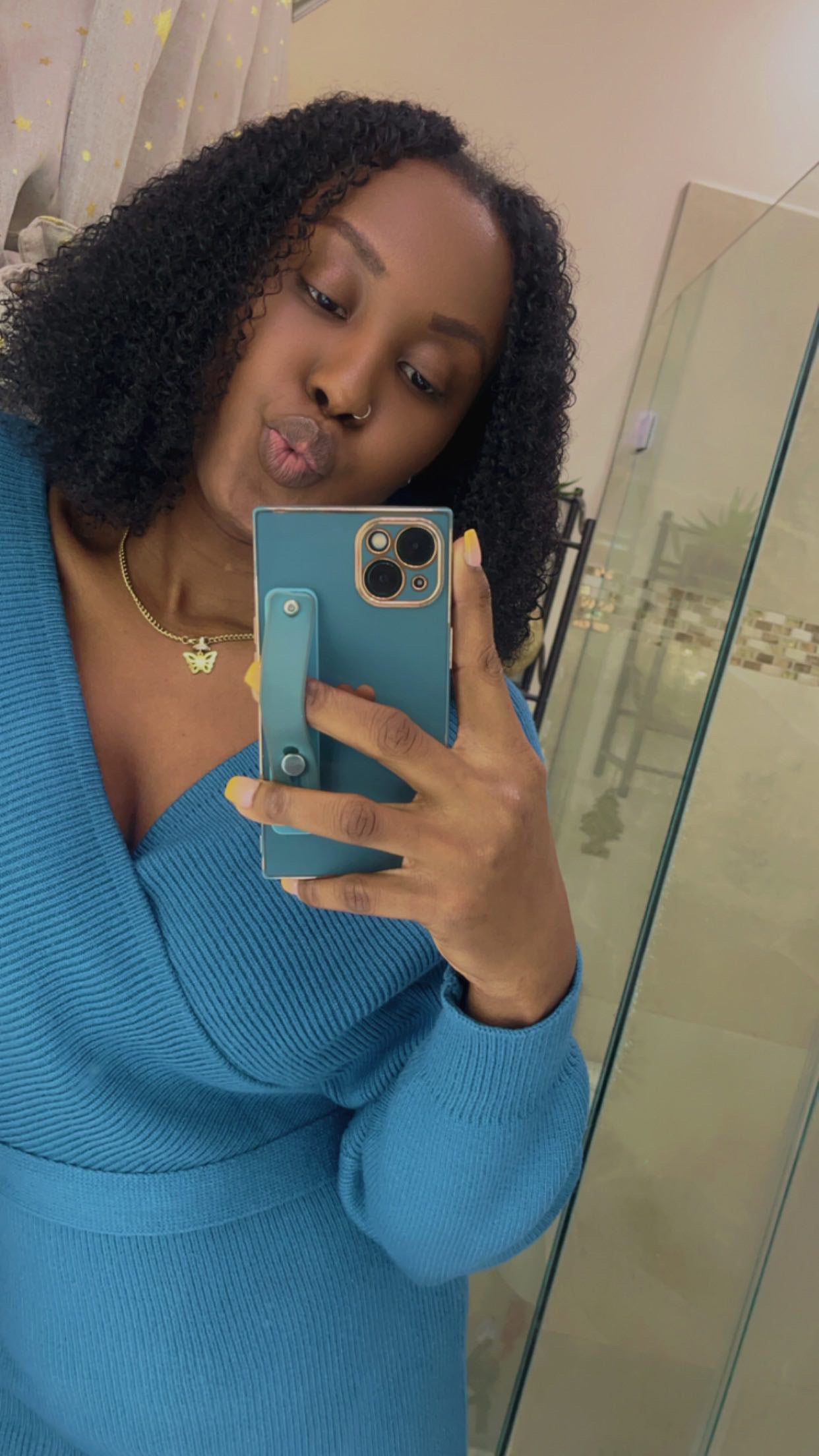 100% human hair / curly part wig