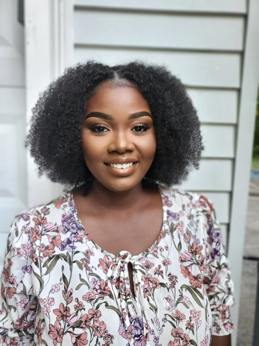 Customized U part wig - Afro curly hair