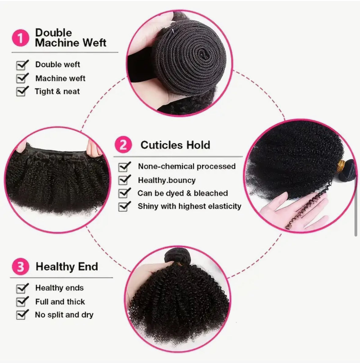 Raw Afro Curly Hair _ 100% Natural & Premium Quality.