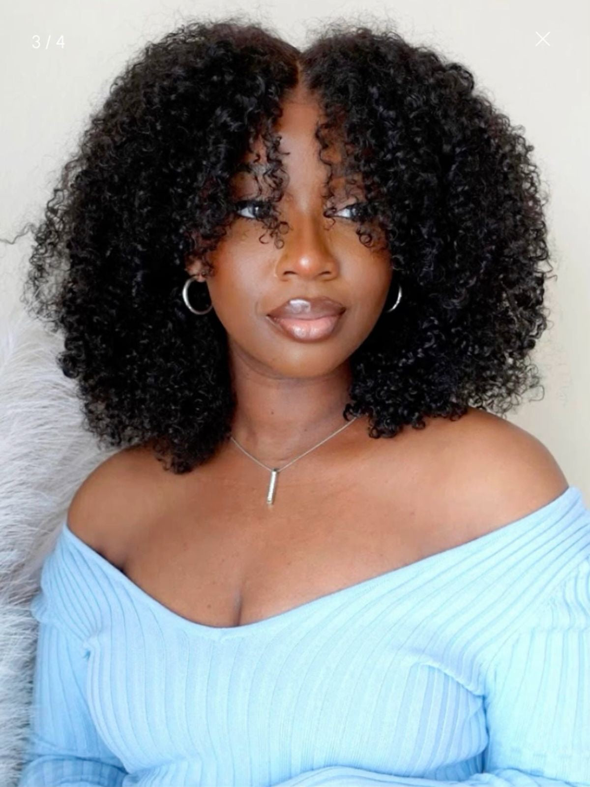 4x4 closure Jerry curly wig