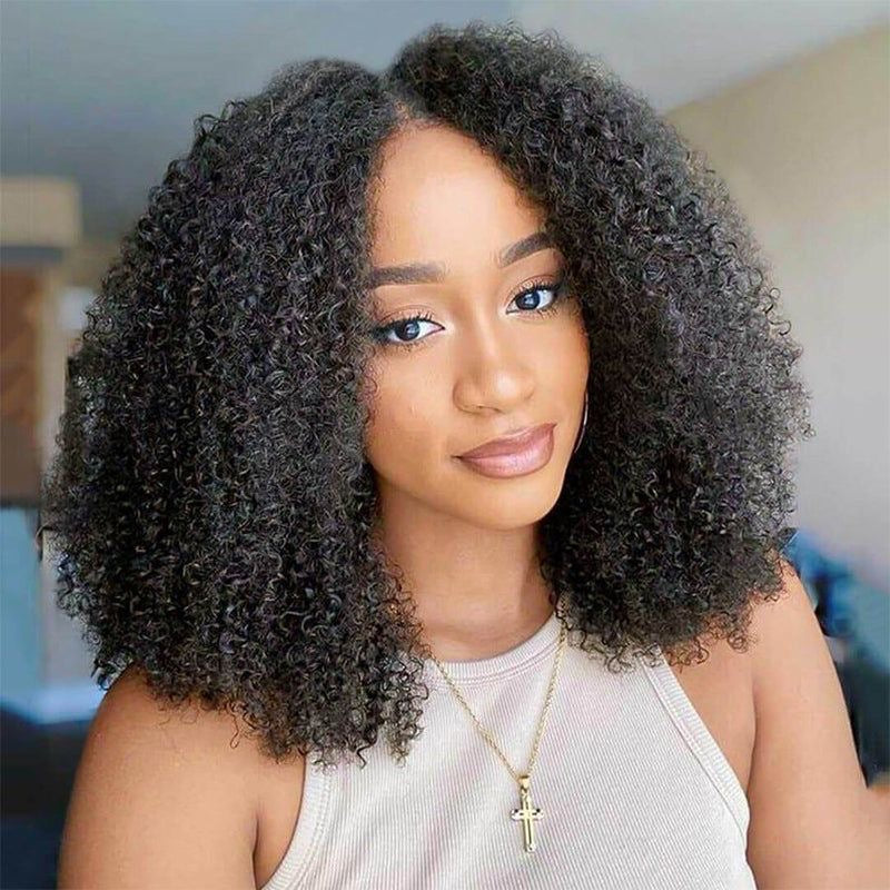 Raw Afro Curly Clip-Ins (100% human hair).