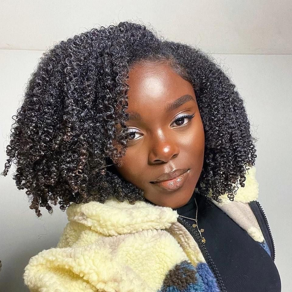 Raw Afro Curly Clip-Ins (100% human hair).