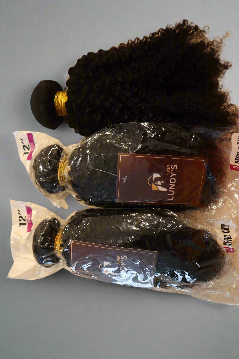 Raw Curly Hair bundles.
