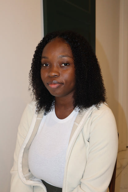 100% human hair / curly part wig