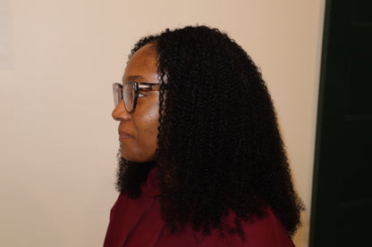 100% human hair / curly part wig
