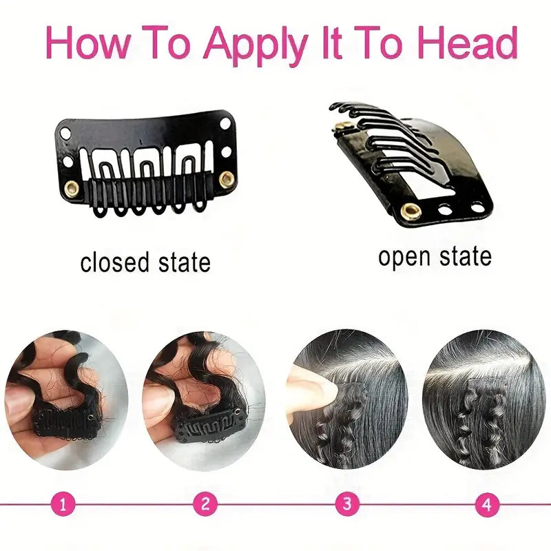 Raw Afro Curly Clip-Ins (100% human hair).